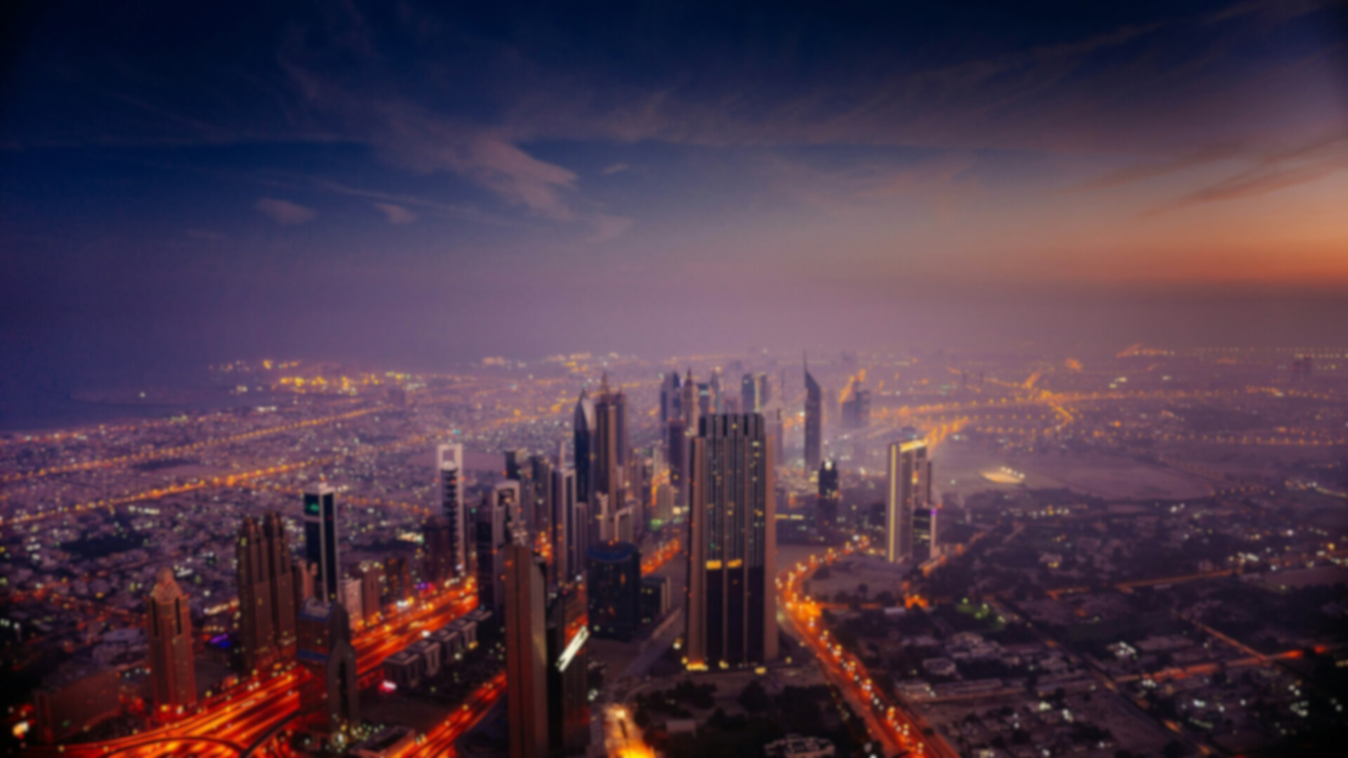 Dubai skyline at dusk, mainland business setup